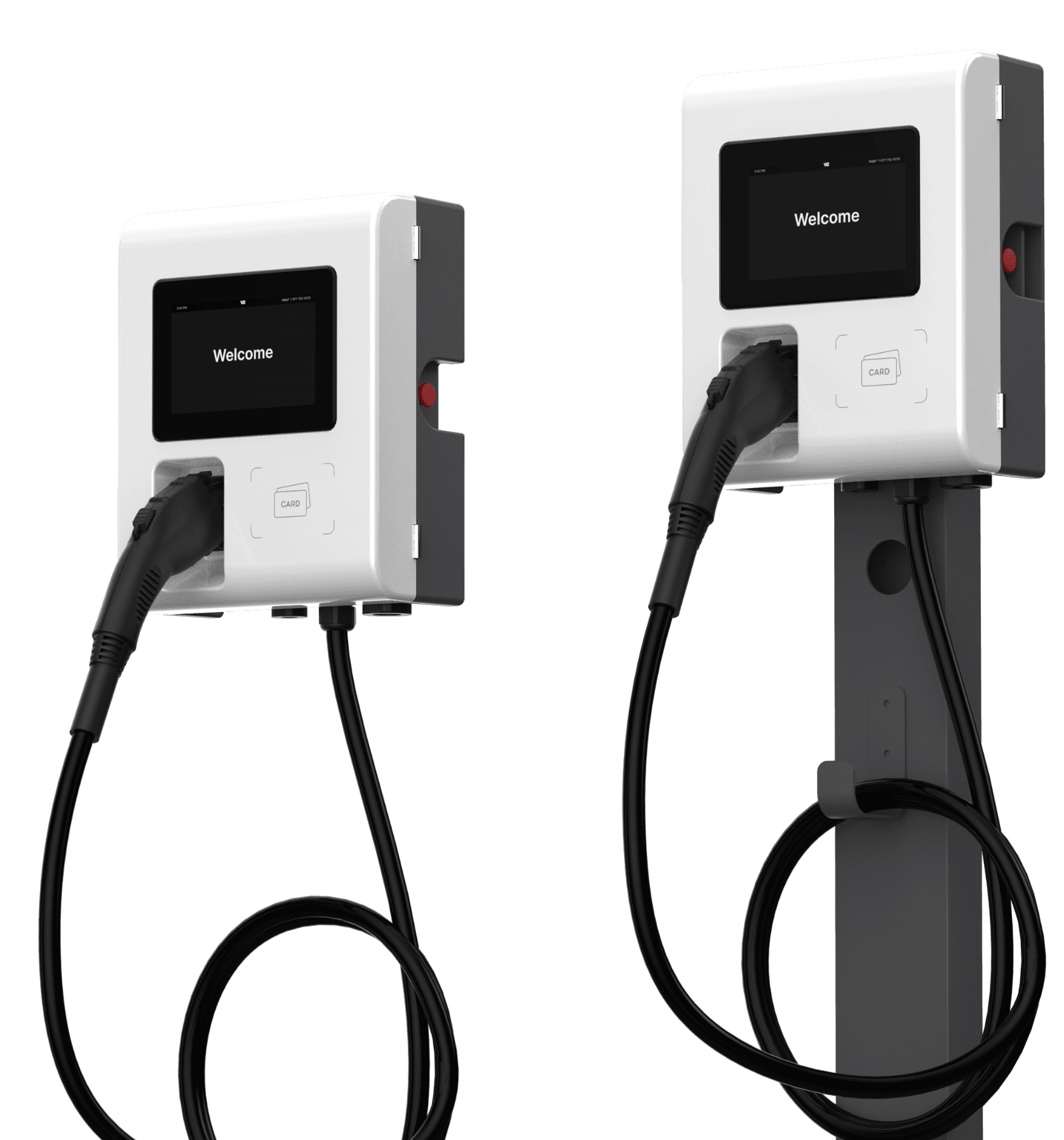 mounted viveEV 19.2kW EV Charger Dispenser